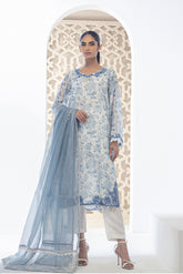 DA-2070 SKY BLUE EMBROIDERED KURTA